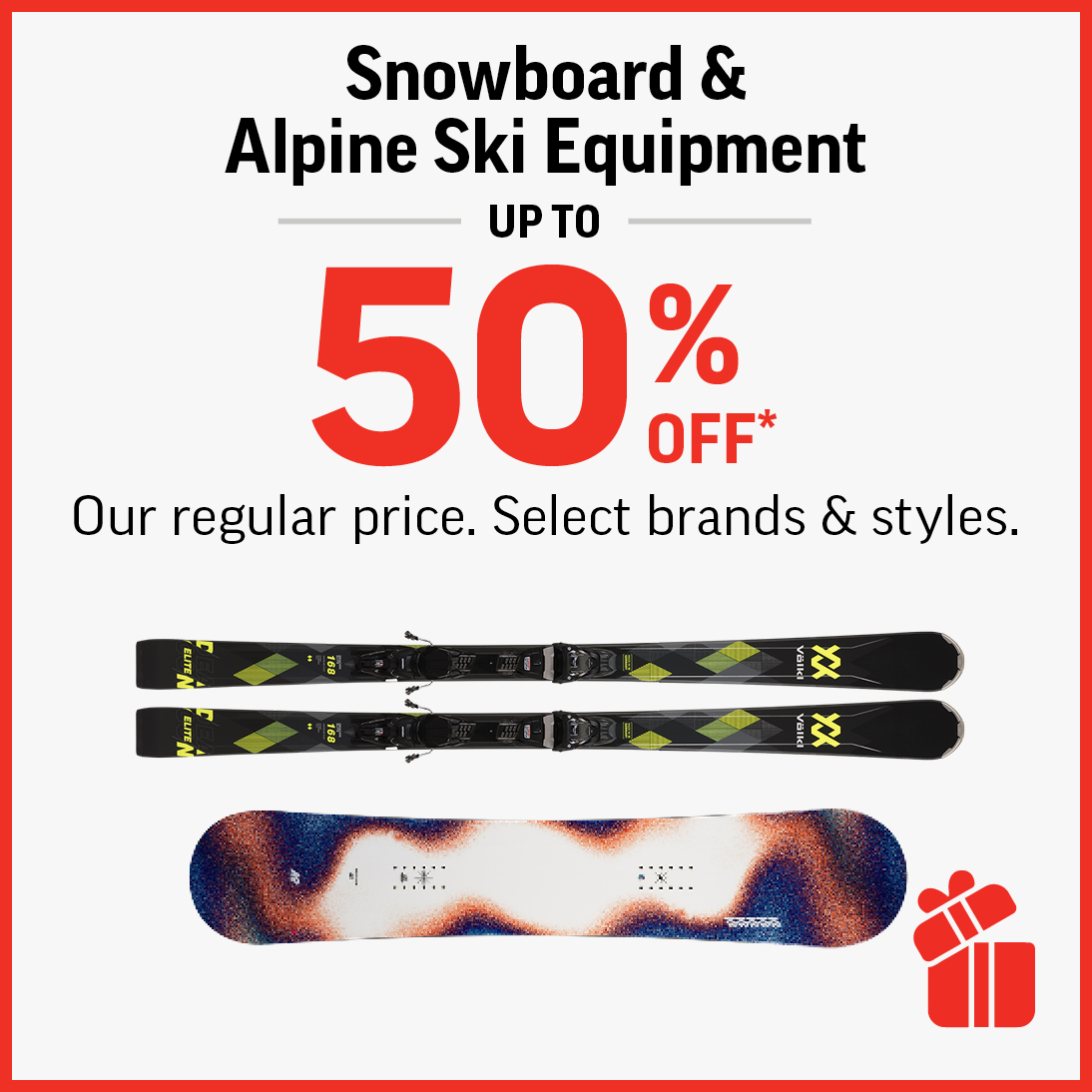Sport Chek – Snowboard & Alpine Ski Equipment Up To 50% Off! icon