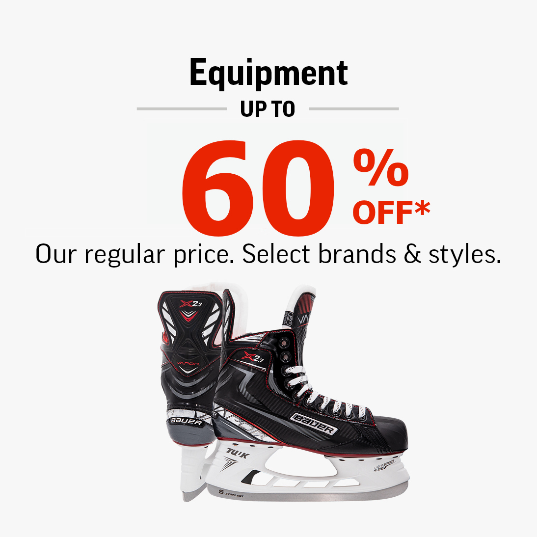 Hockey Equipment Up To 60% Off! icon