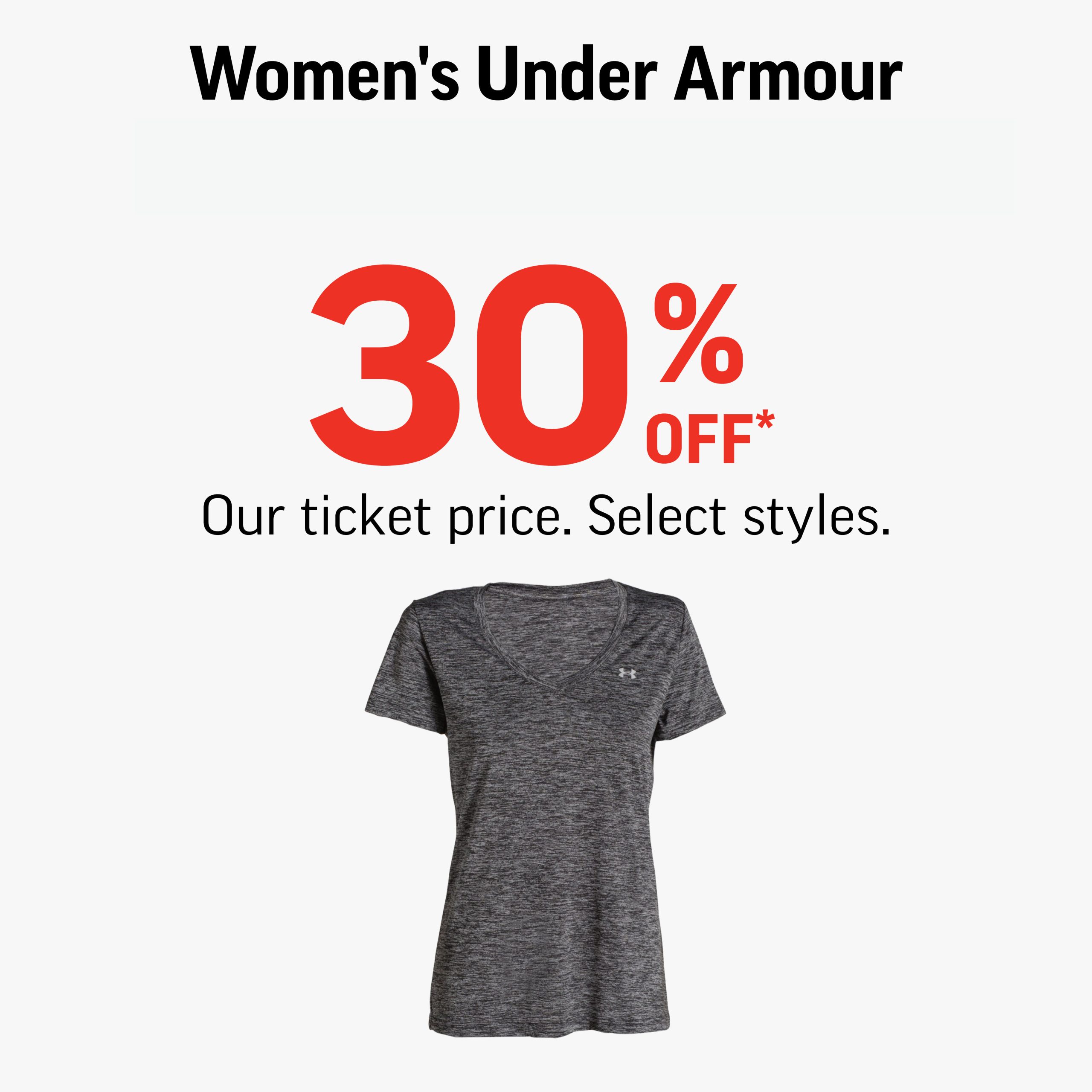 Women’s Under Armour 30% Off* icon