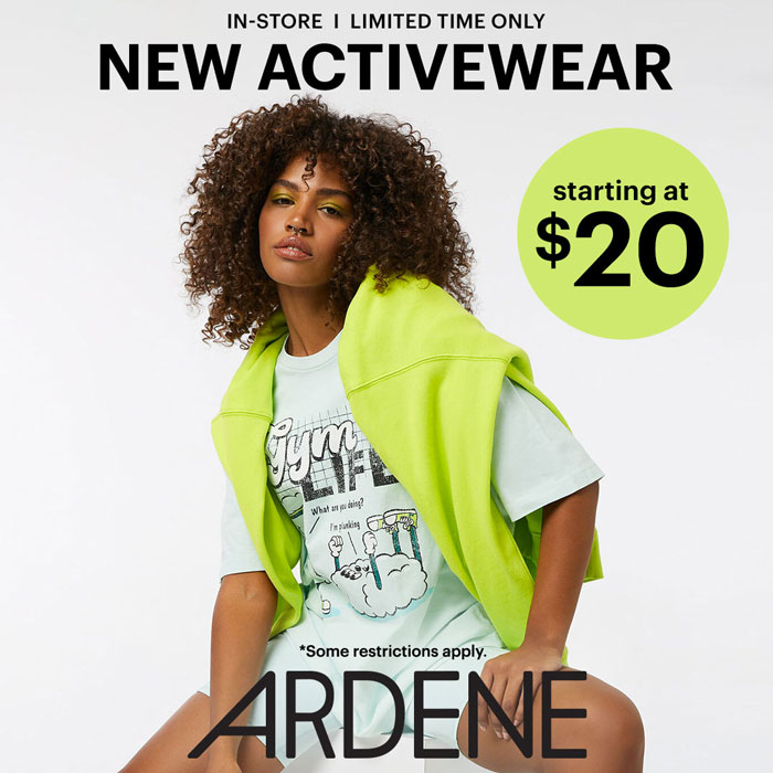 Ardene- New activewear starting at $20 icon