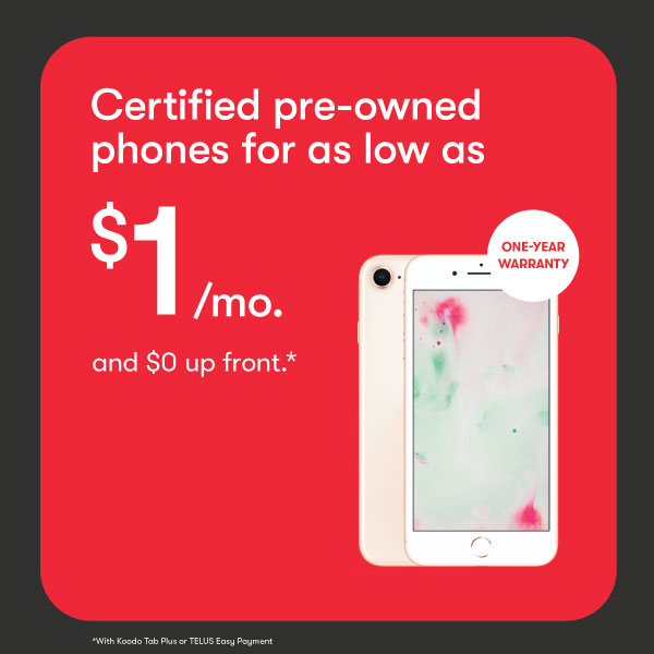 Mobile Klinik- Certified pre-owned phones for as low as $1/mo. And $0 up front.* icon
