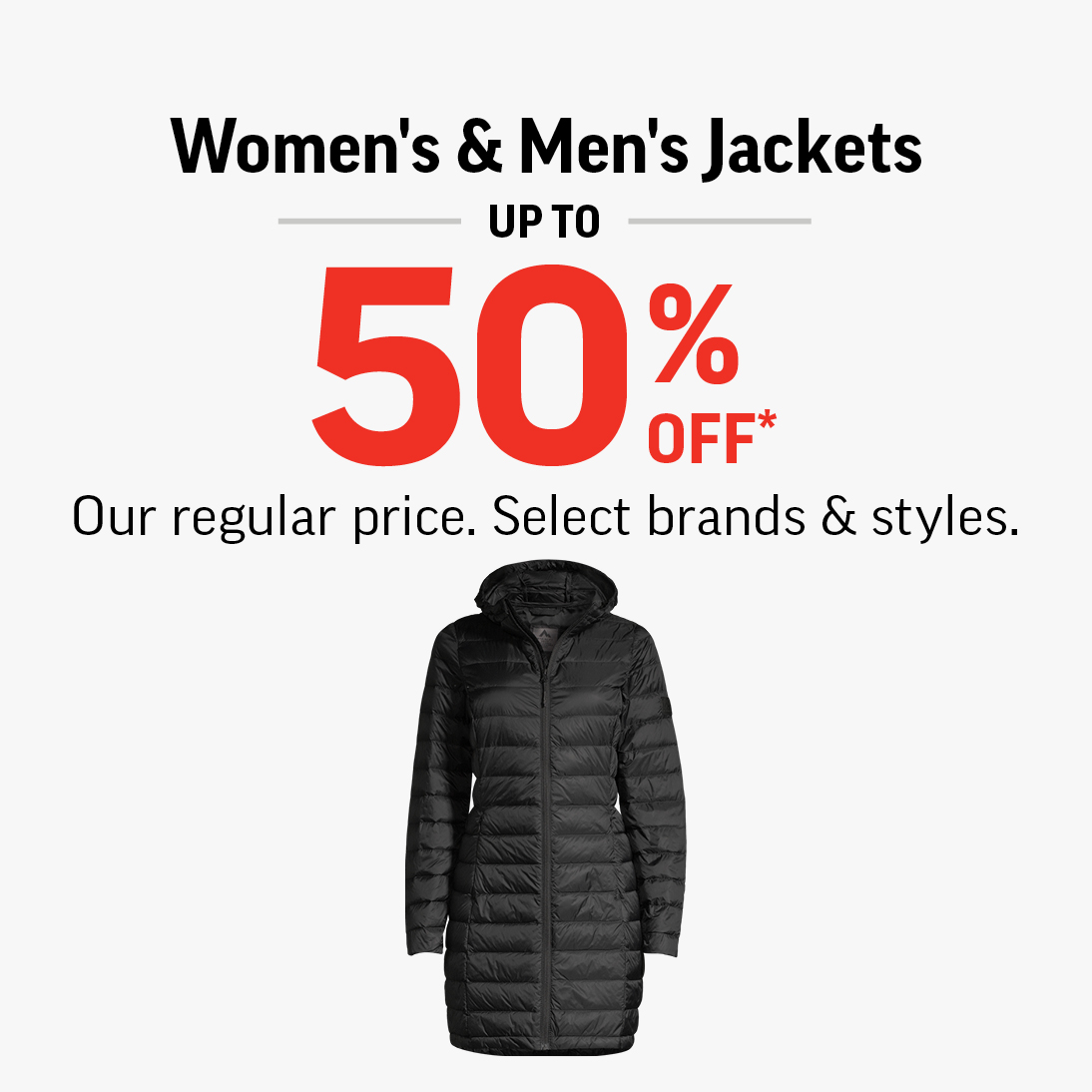 Sport Chek- Women’s & Men’s Jackets Up To 50% Off* icon