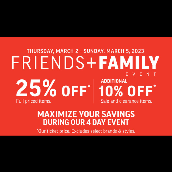 Friends & Family Event! icon
