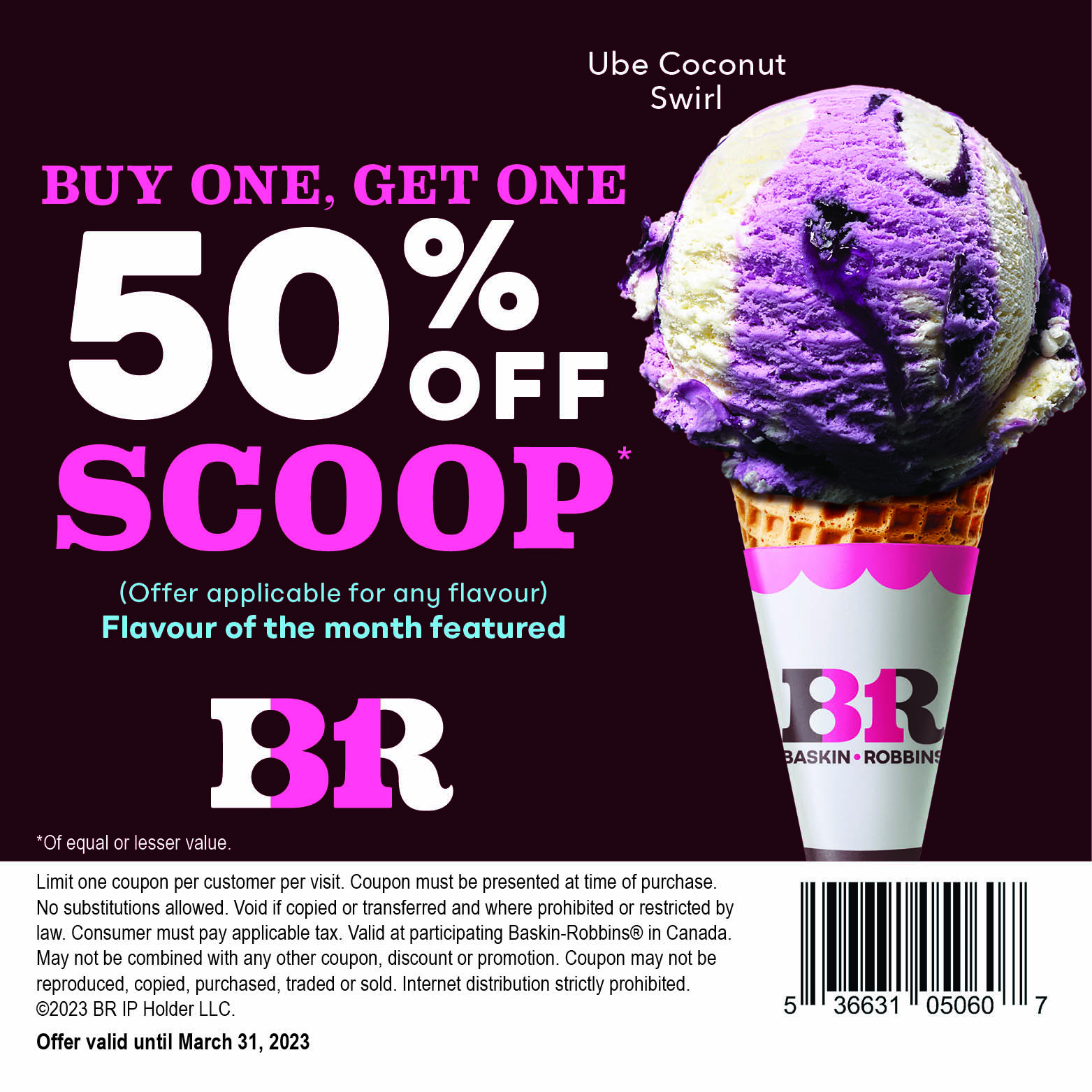 BOGO 50% OFF SCOOP! Get ready for a tropical twist on your taste buds! icon
