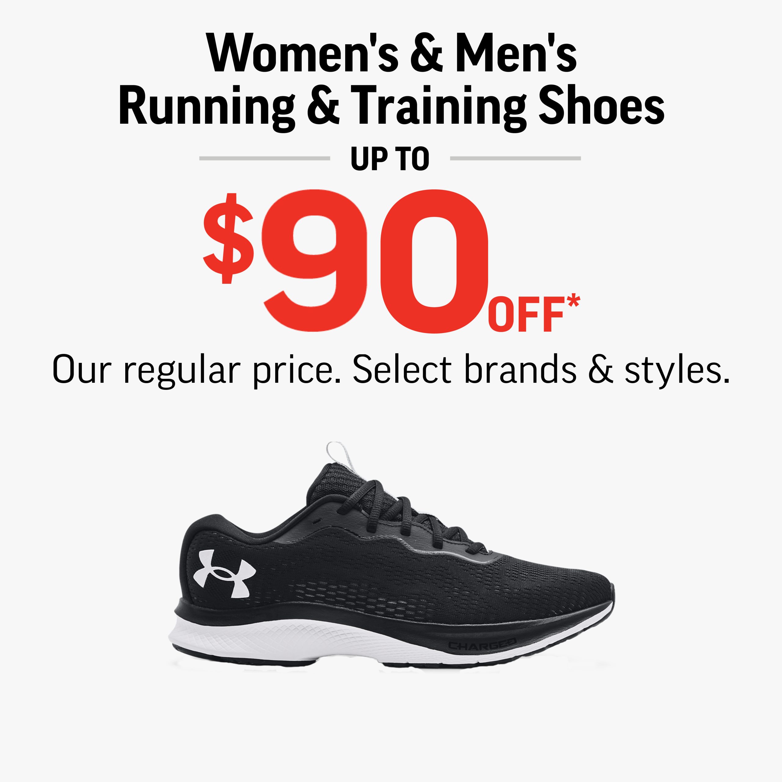 Women’s & Men’s Running & Training Shoes Up To $90 Off! icon