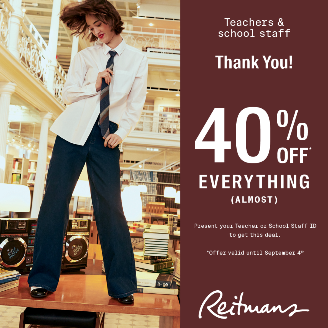 Reitmans – TEACHERS & SCHOOL STAFF, THANK YOU! icon