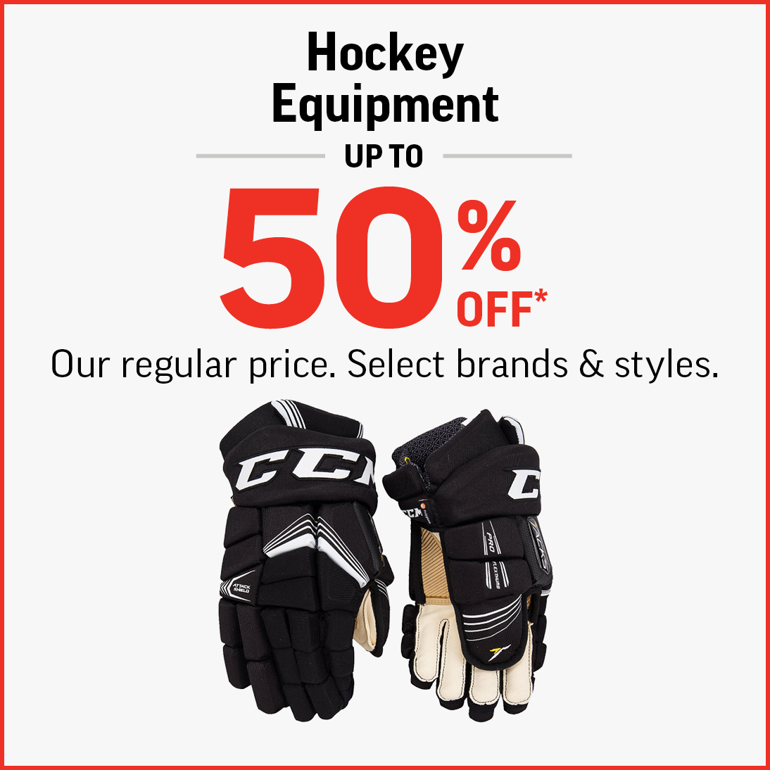Hockey Equipment Up To 50% Off! icon