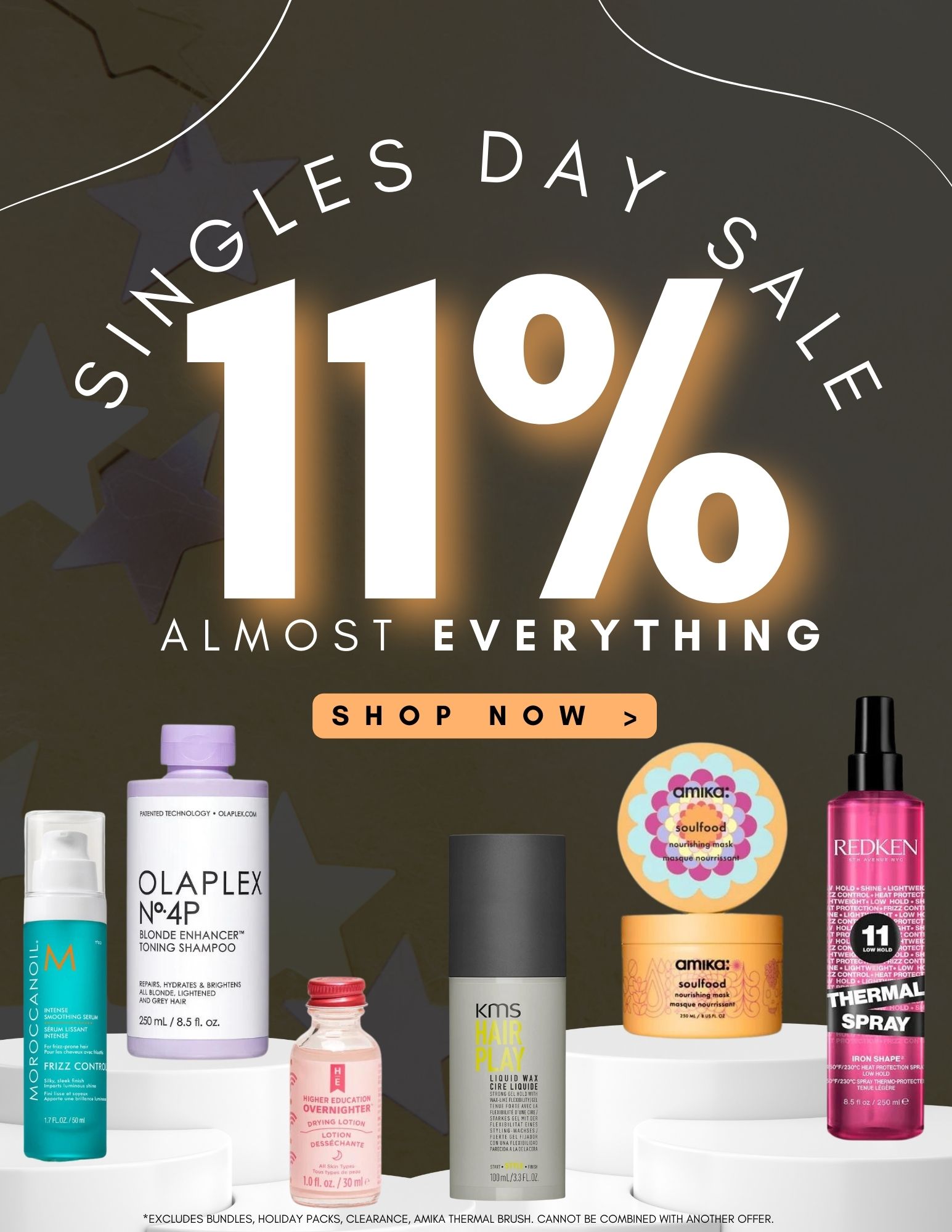 SINGLES DAY PROMO 11% OFF ALMOST EVERYTHING icon