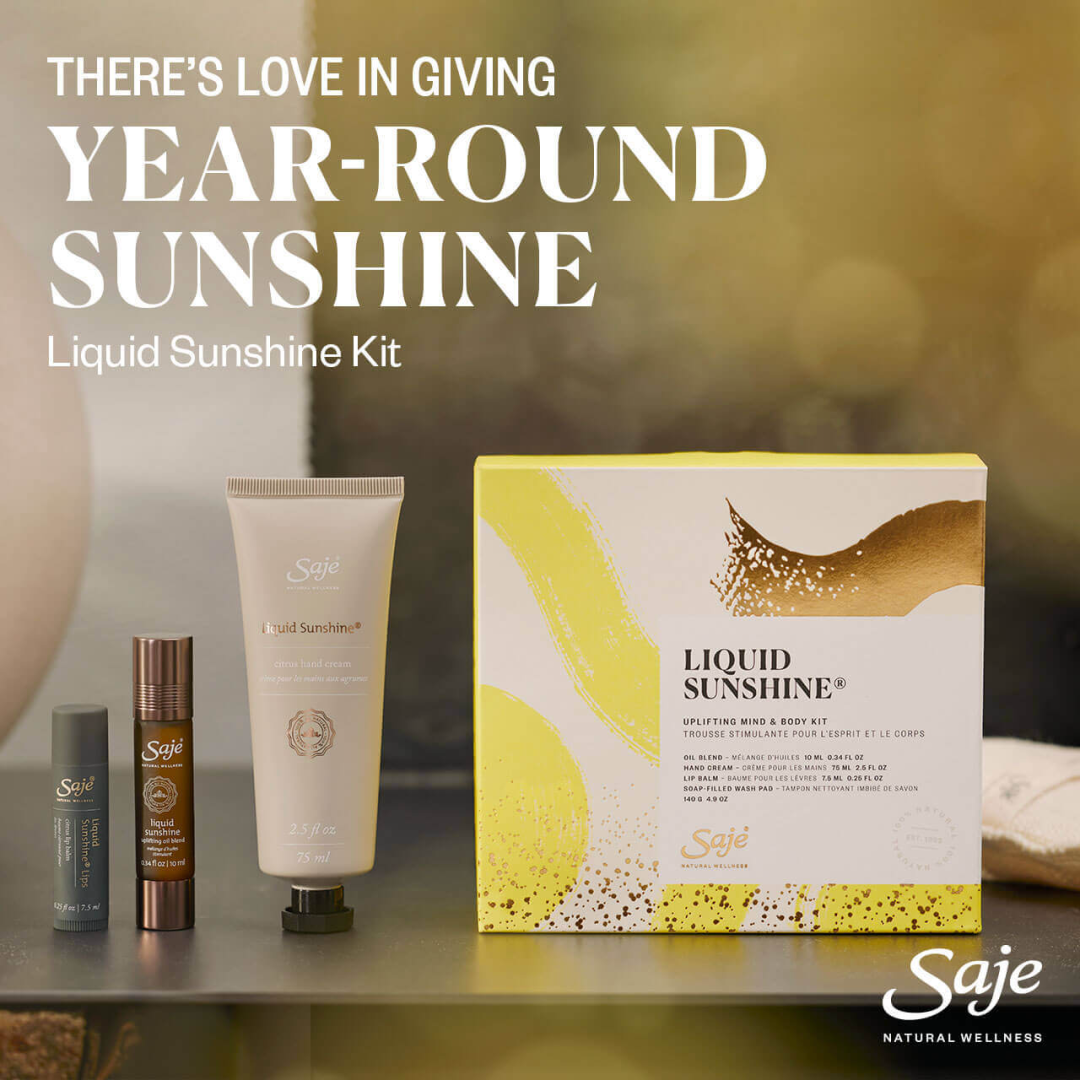 Saje Natural Wellness – There’s Love in Giving Year-Round Sunshine icon