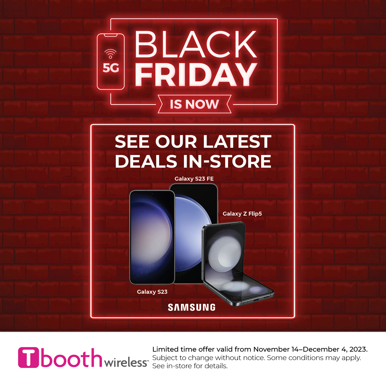 T-Booth-BLACK FRIDAY IS NOW icon