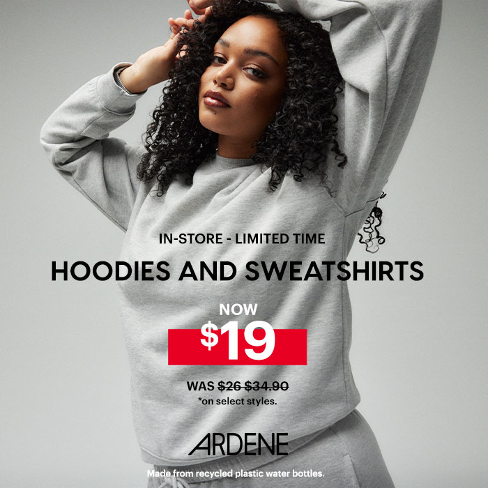 Ardene- Hoodies and Sweatshirts now $19 icon