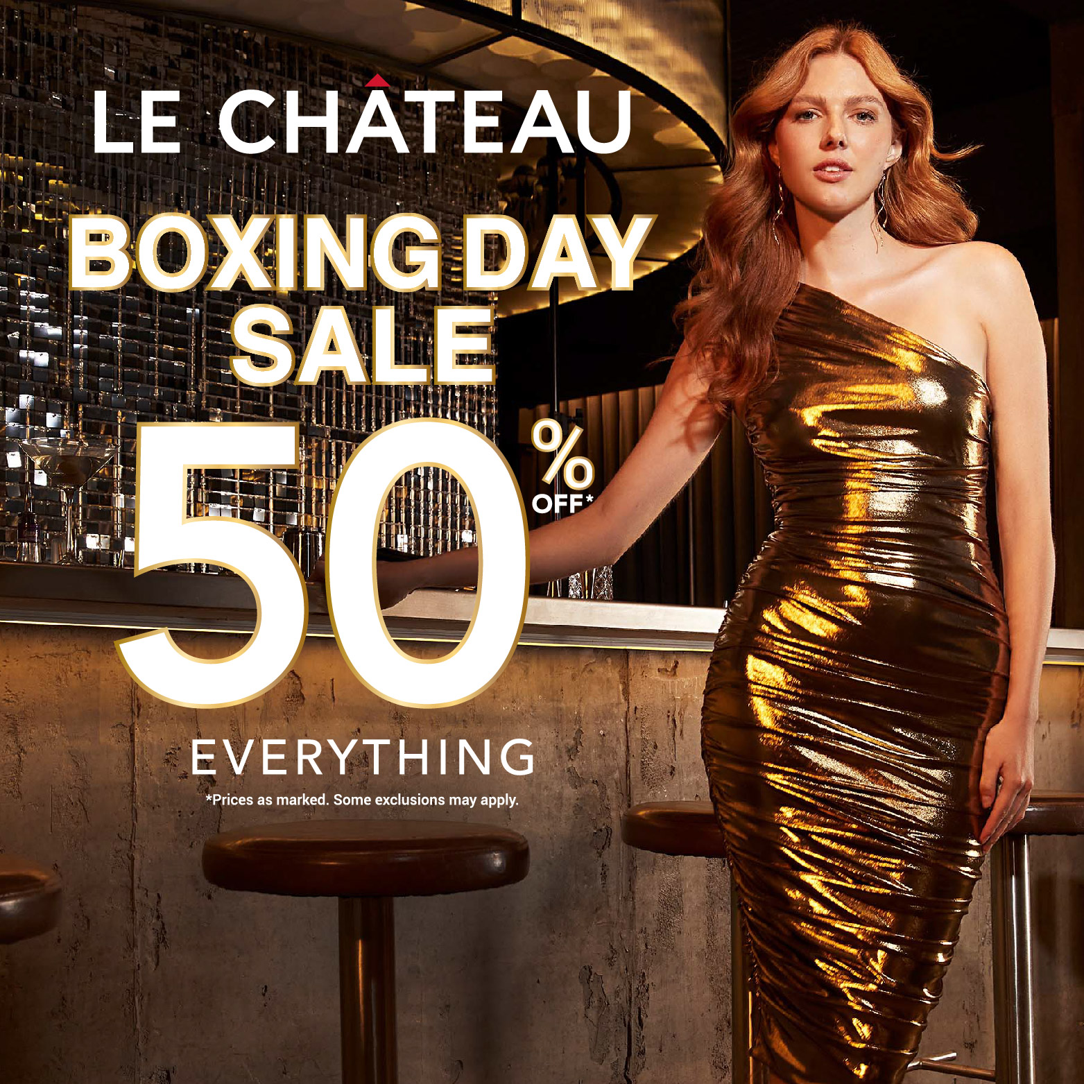 50% OFF EVERYTHING LE CHATEAU icon