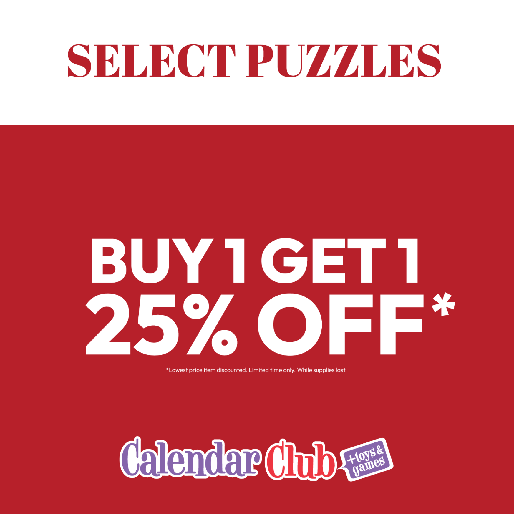 Calendar Club- Buy One Puzzle, Get One 25% Off! icon