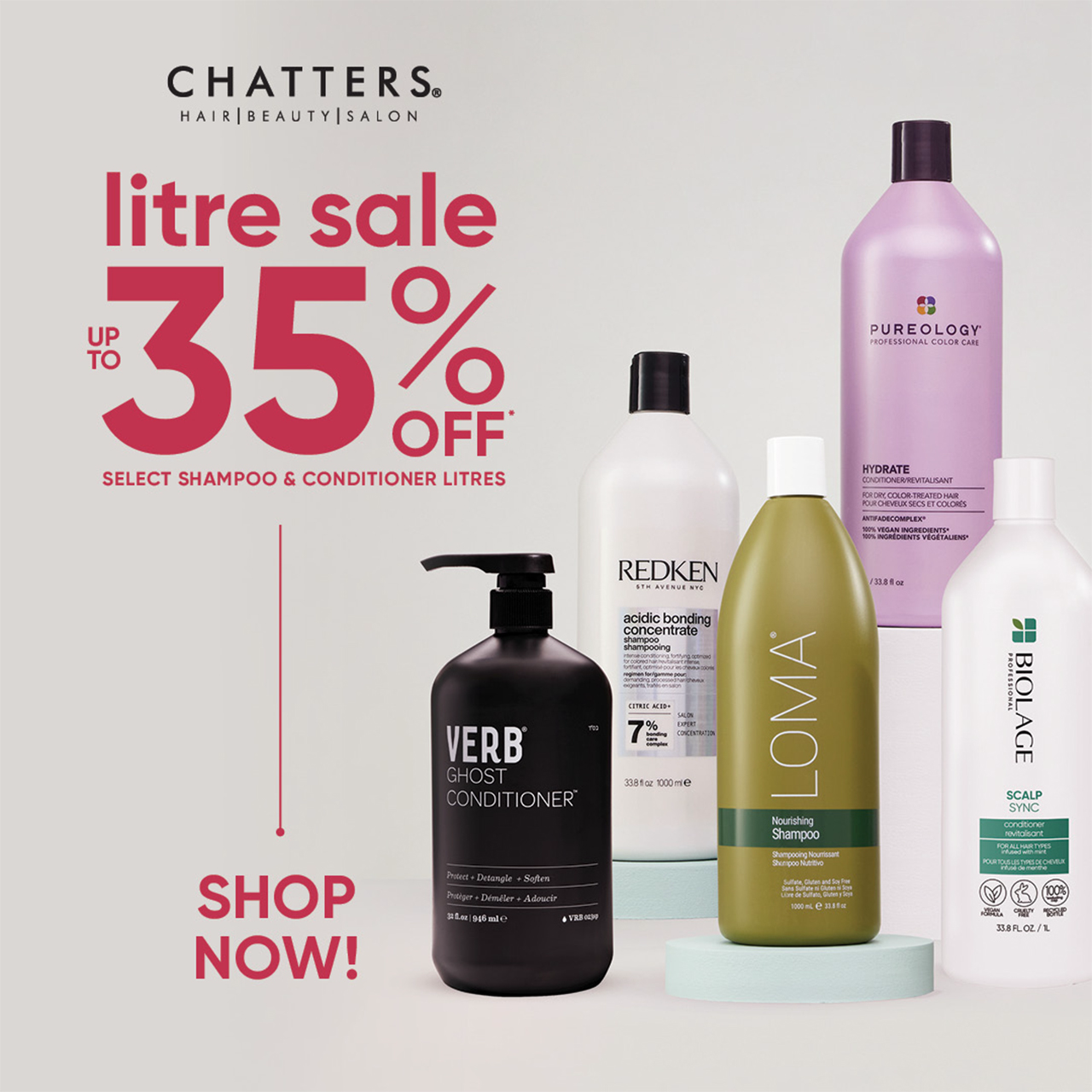 Chatters Hair Salon- Up To 35% Off Select Litres! icon