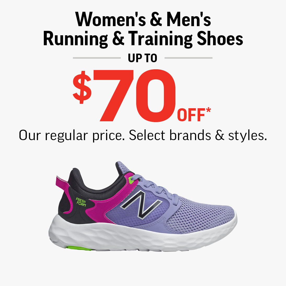 Women’s & Men’s Running & Training Shoes Up To $70 Off! icon
