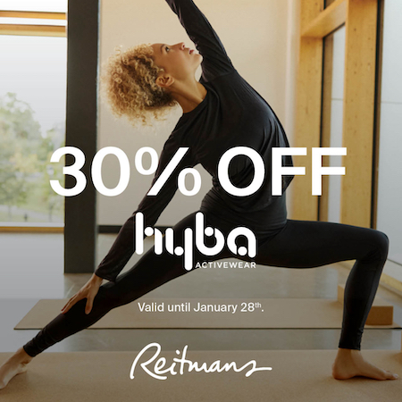 Get up to 30% off HYBA Activewear! icon