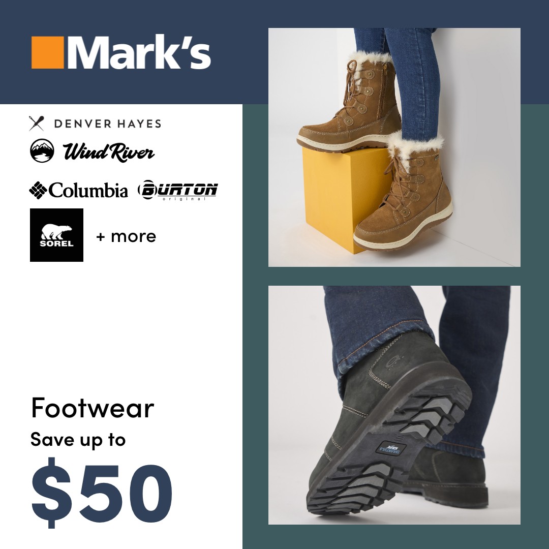 Footwear Save up to $50! icon