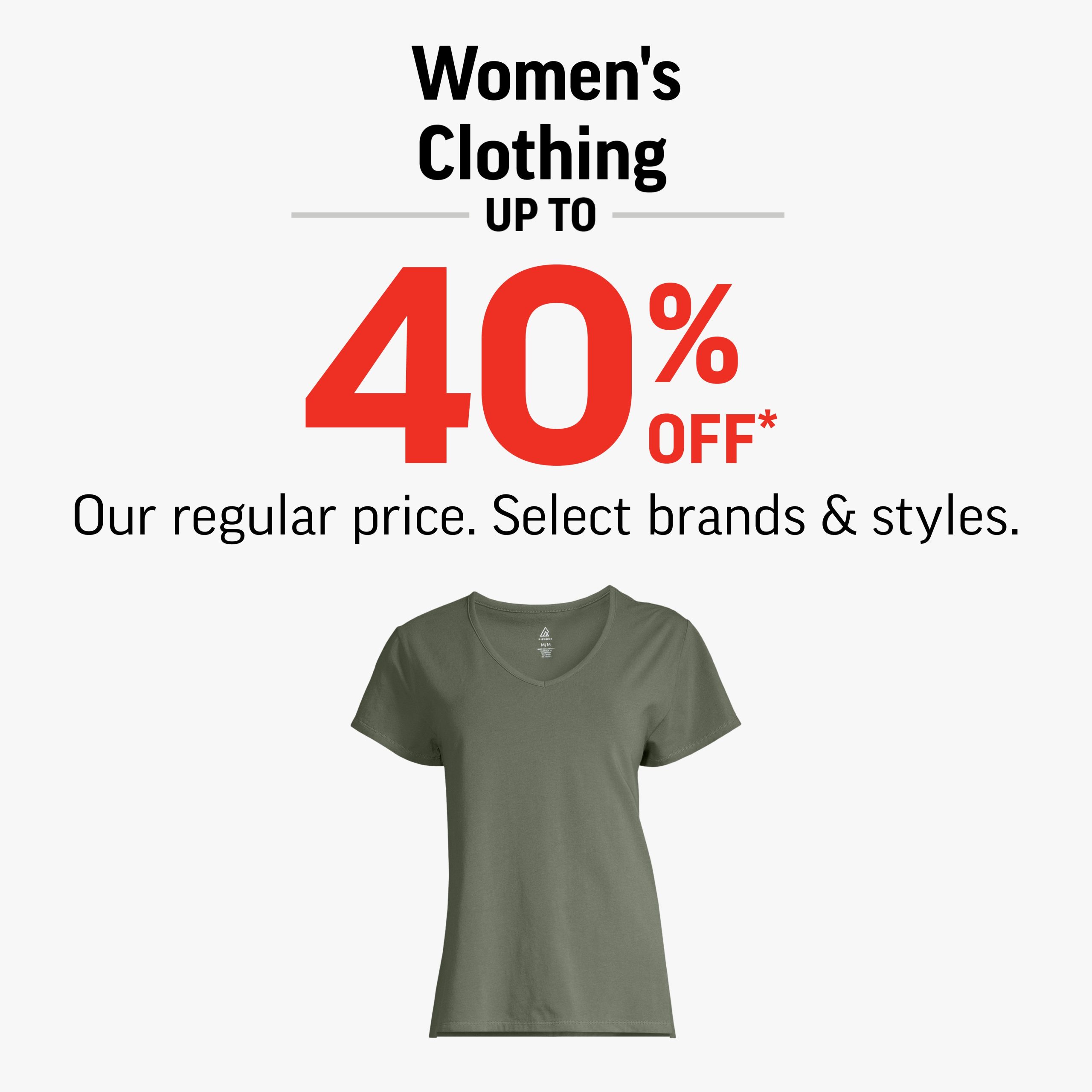 Women’s Clothing Up To 40% Off! icon