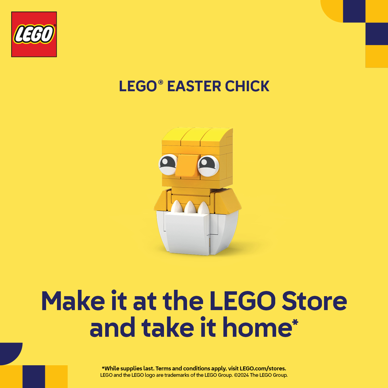Build a LEGO® Easter Chick and take it home with you! icon