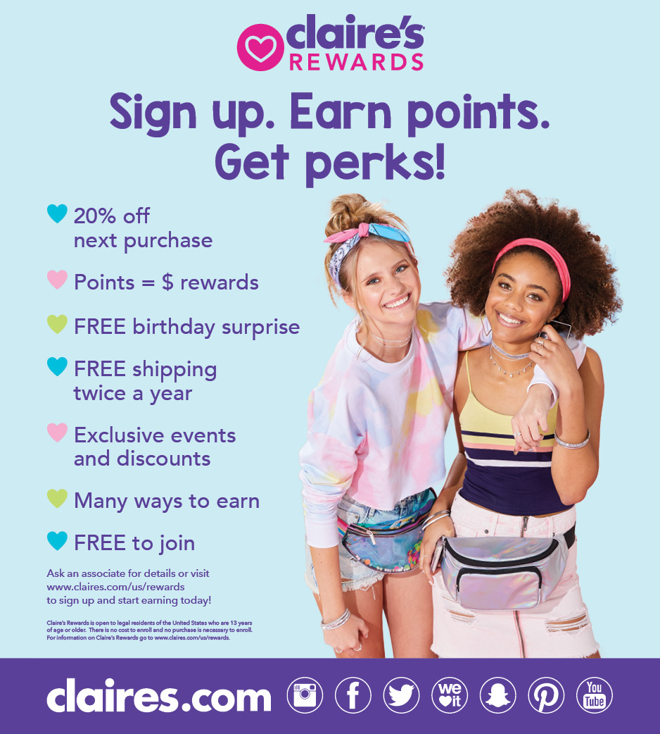 Claire’s Rewards icon