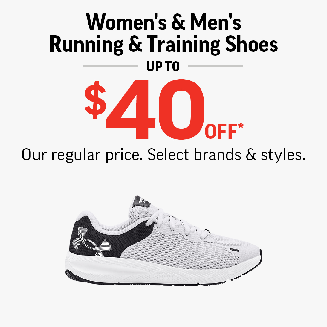 Women’s &amp; Men’s Running &amp; Training Shoes Up To $40 Off! icon