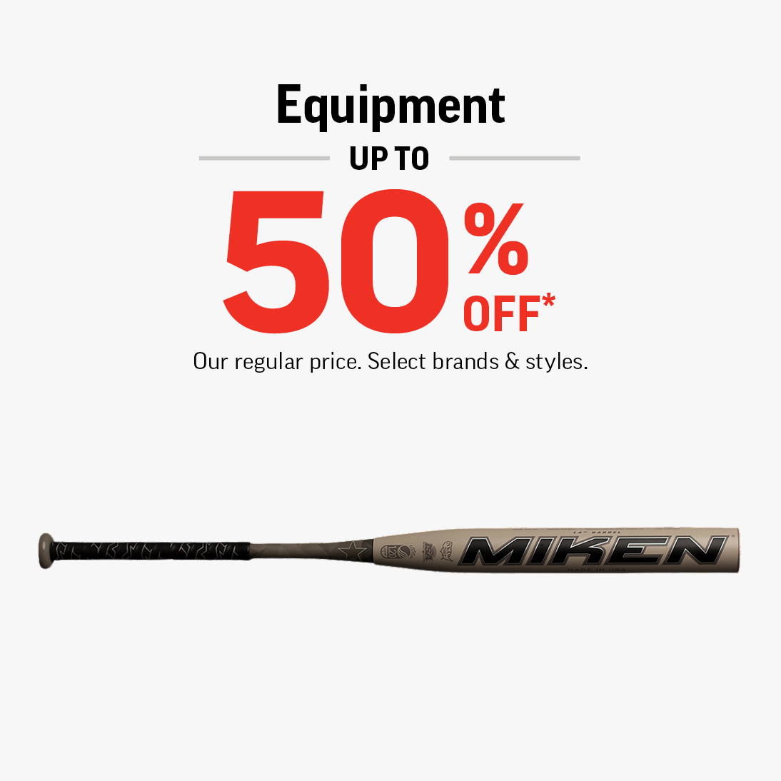 Equipment Up To 50% Off! icon