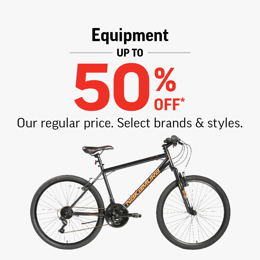 Equipment Up To 50% Off! icon