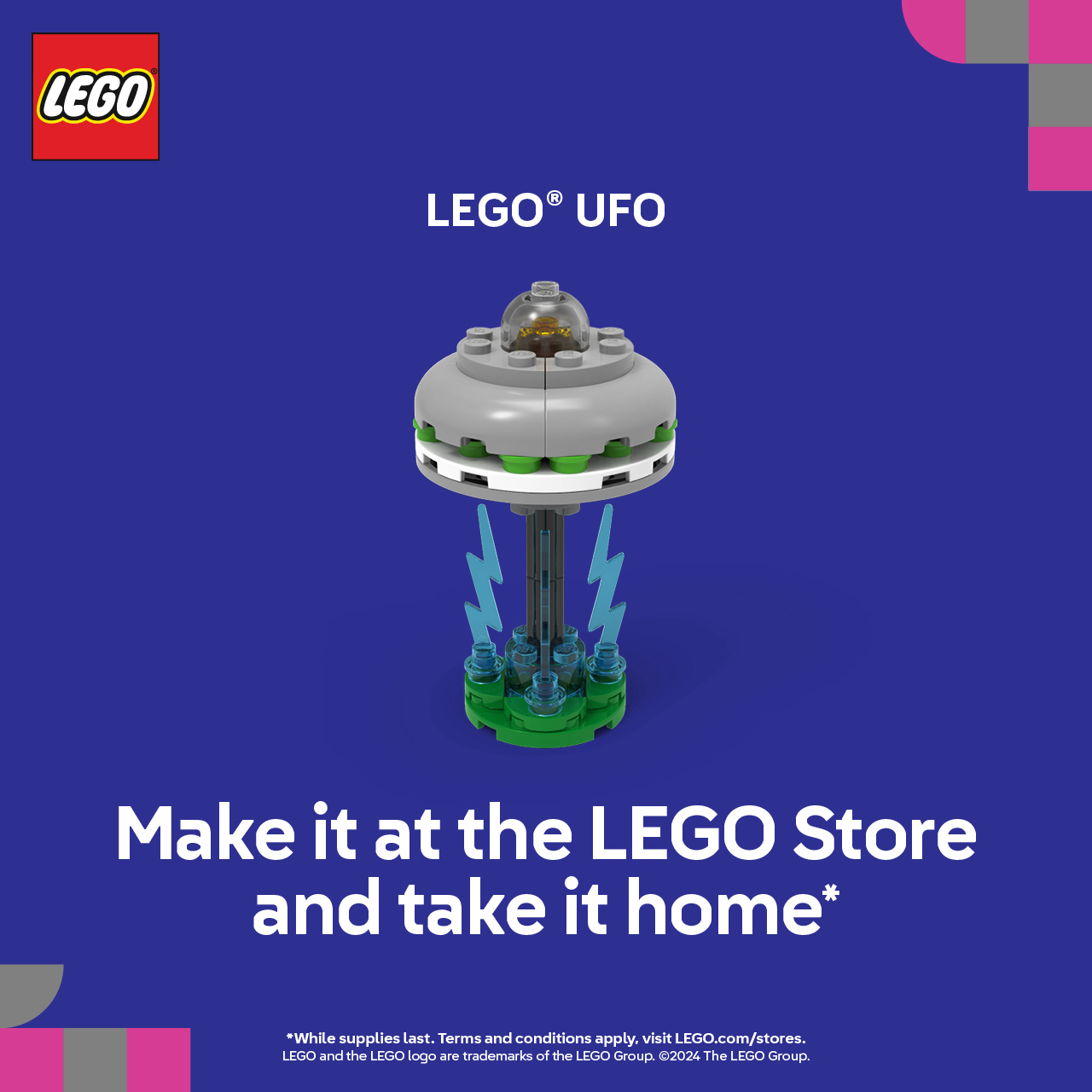 Build a LEGO® UFO and take it home with you! icon
