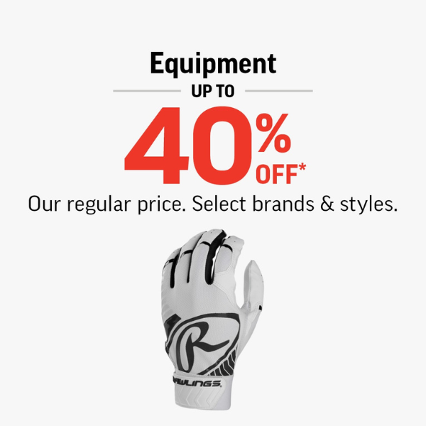 Equipment Up To 40% Off! icon