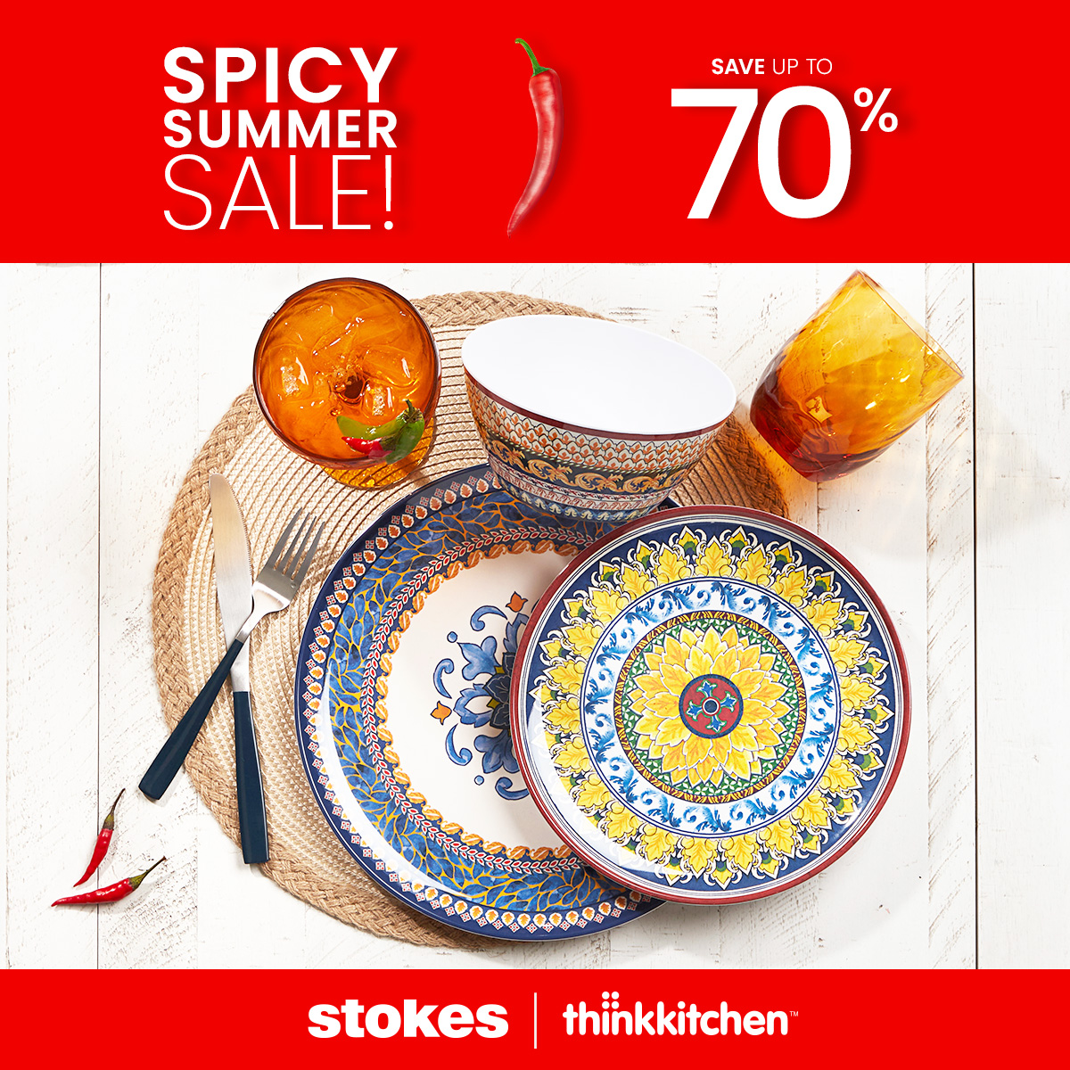 spicy summer sale icon