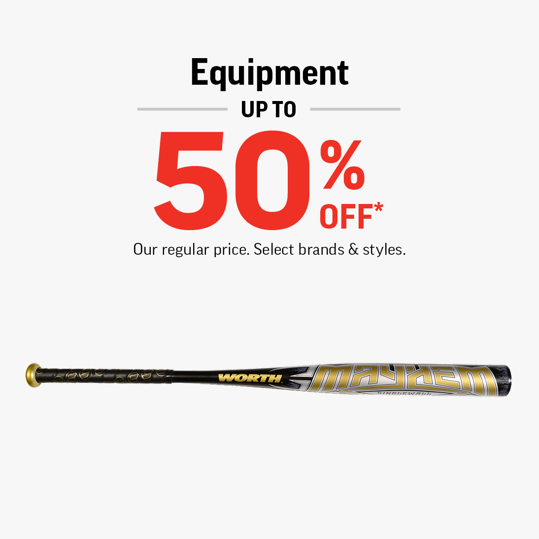 Equipment Up To 50% Off! icon