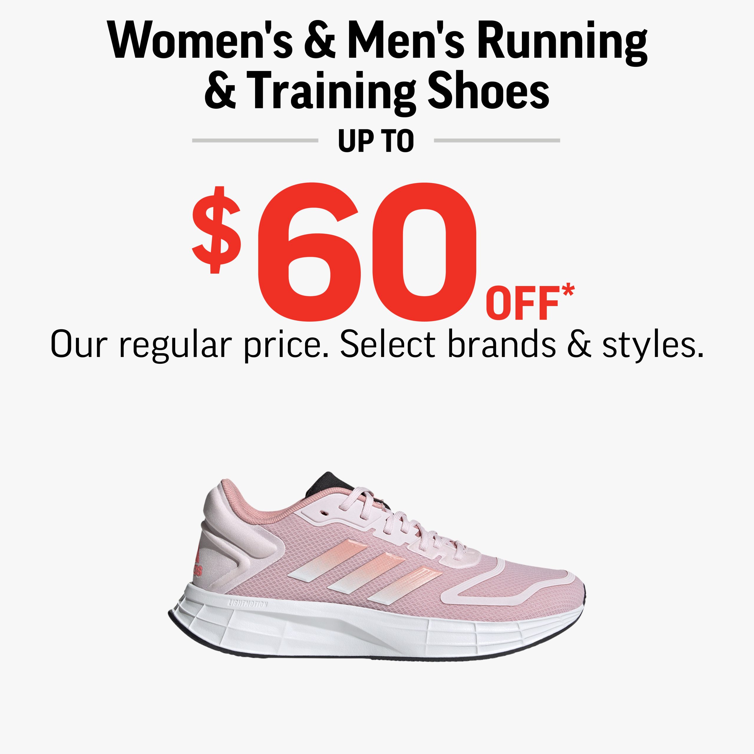 Women’s & Men’s Running & Training Shoes Up To $60 Off! icon