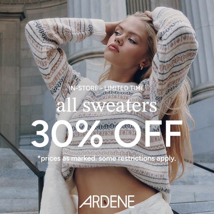 30% off sweaters #ardenelove icon