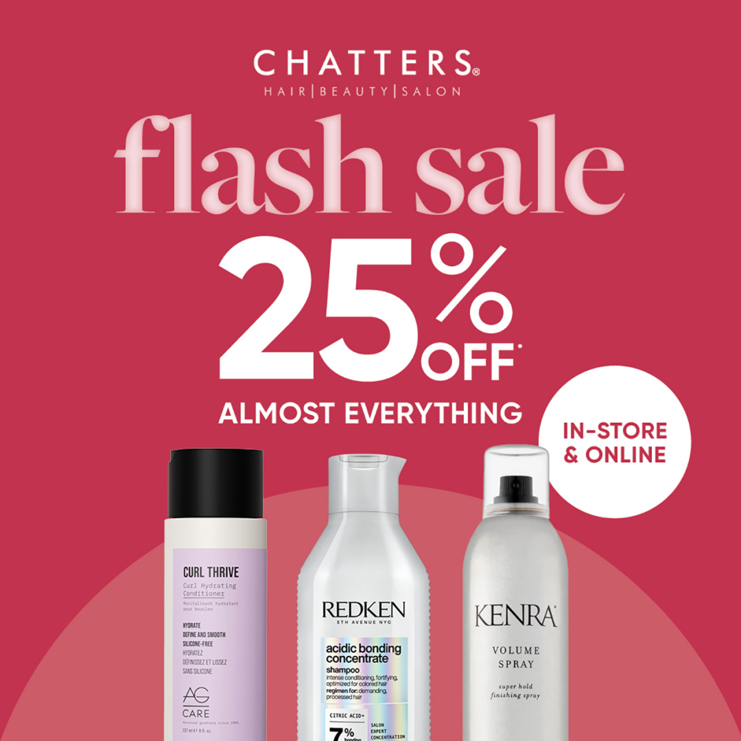 Flash Sale at Chatters: 4 Days Only! Get 25% OFF Almost Everything! icon
