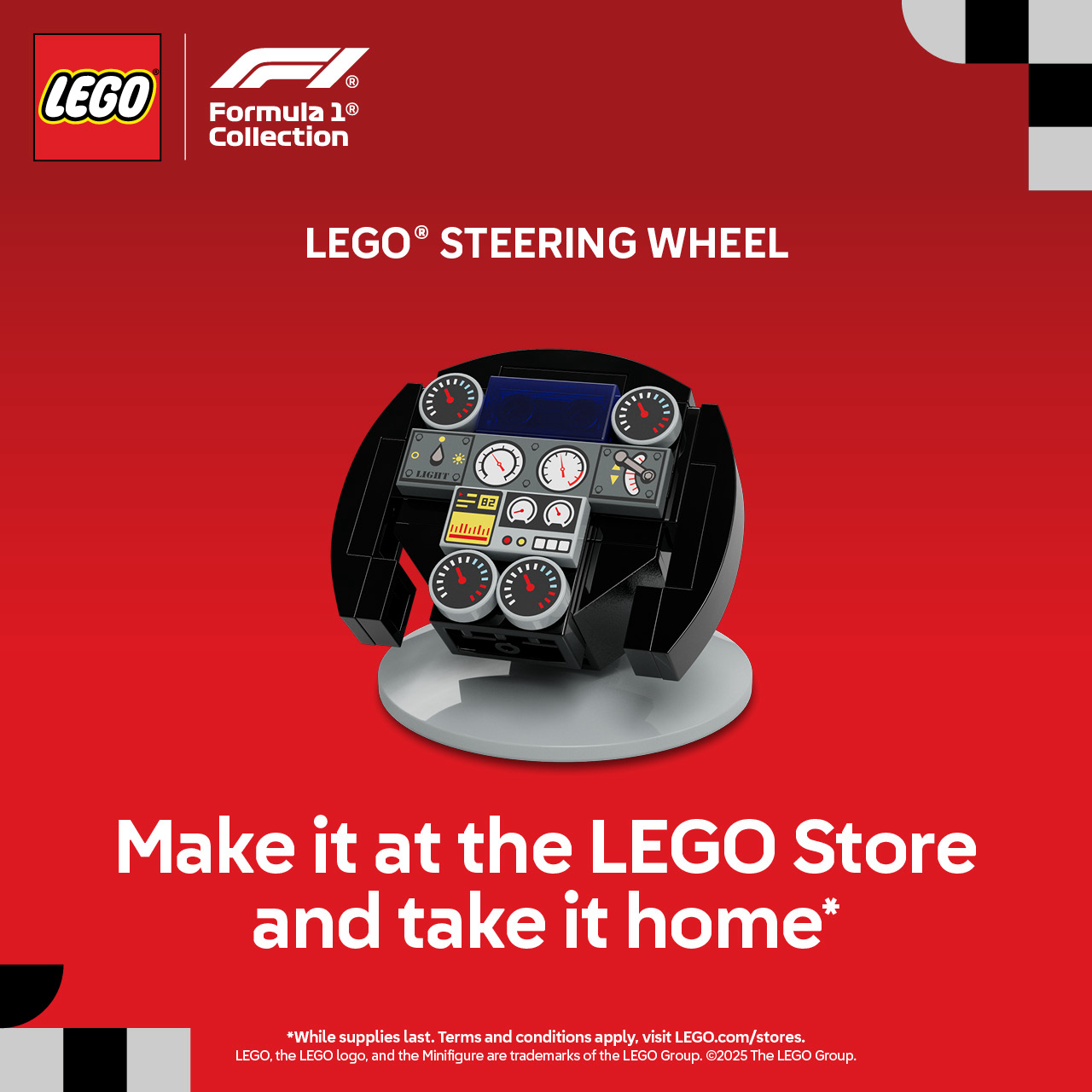 Build a LEGO® Steering Wheel and take it home with you! icon
