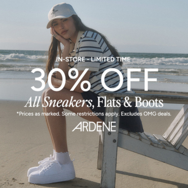 30% OFF All Sneakers, Flats & Boots #ardenelove icon