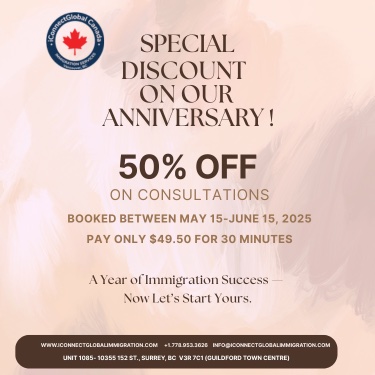 50% OFF Immigration Consultations at iConnectGlobal Immigration icon