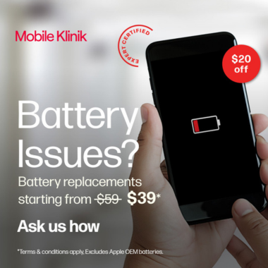 Battery Issues? Battery replacements starting from $59, now $39* icon