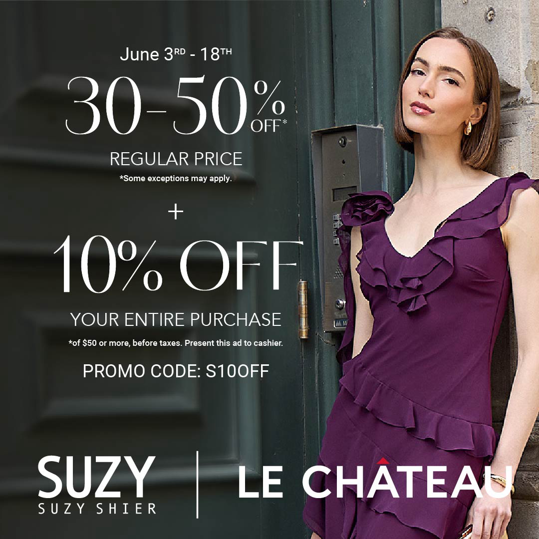 Suzy Shier | Le Chateau – 30-50% Off Regular Price + 10% Off! icon