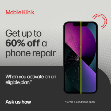 Save up to 60% on a phone repair. icon