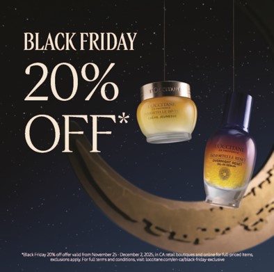 L’Occitane 20% Off – Ends Dec 2nd icon