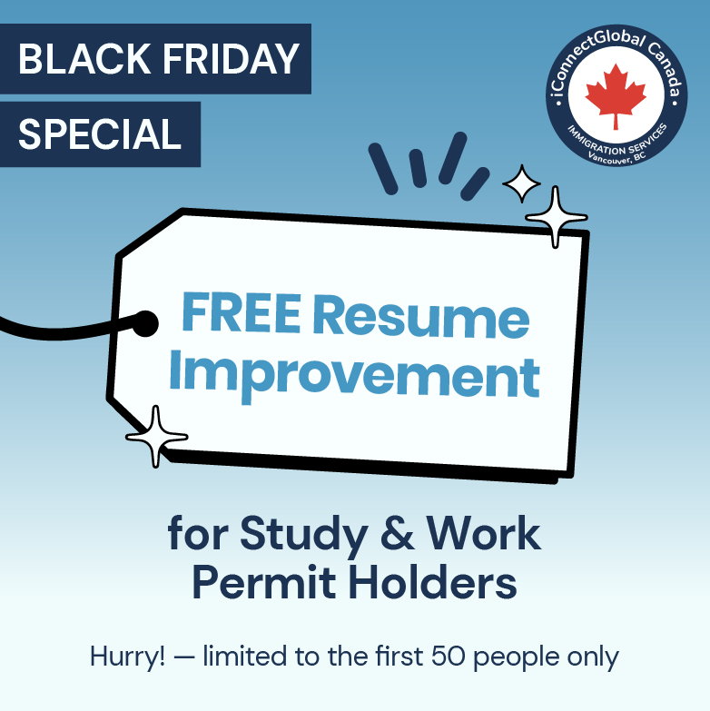 Black Friday Special: FREE Resume Improvement for Study & Work Permit Holders icon