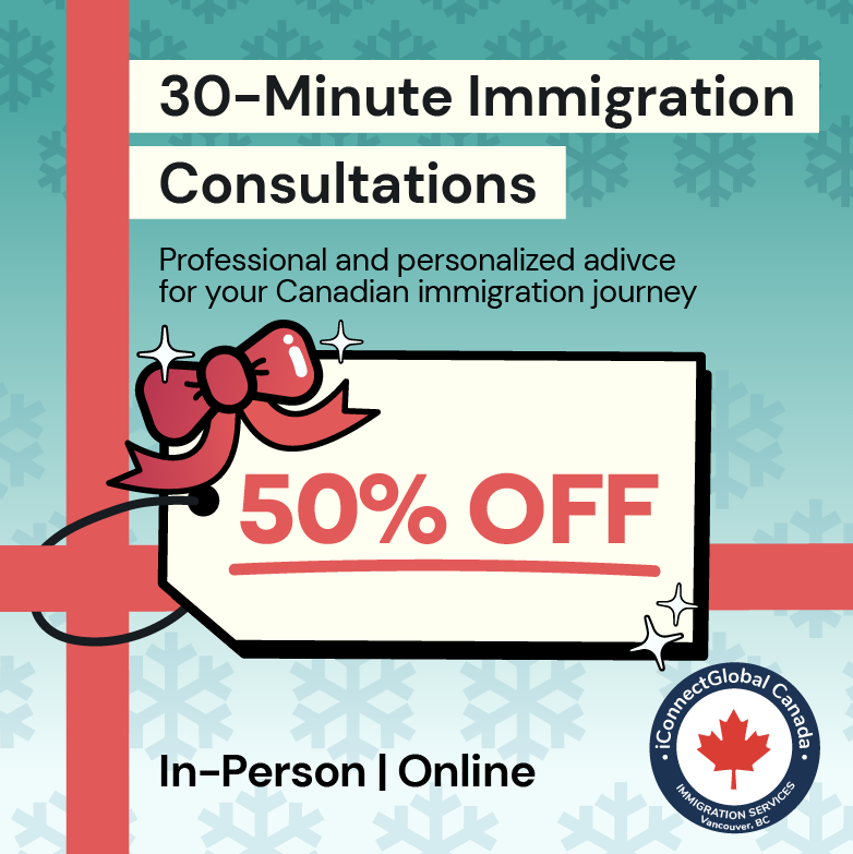 Holiday Deal: 50% OFF a 30-Minute Immigration Consultation! icon