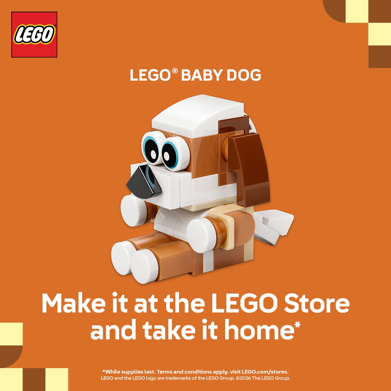 Build a LEGO® Puppy at The LEGO Store! icon