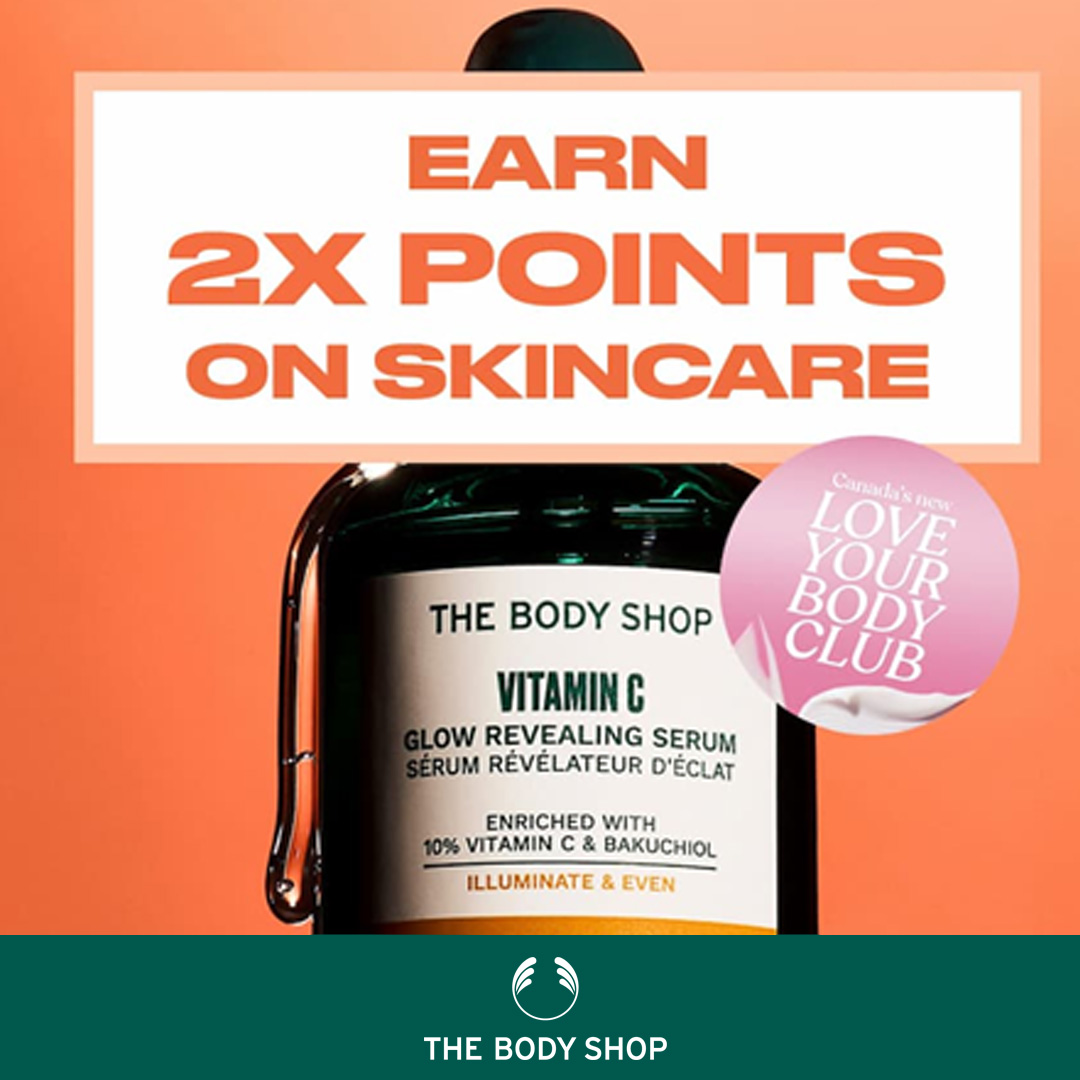 2X Points on Skincare – Love Your Body Club | The Body Shop icon