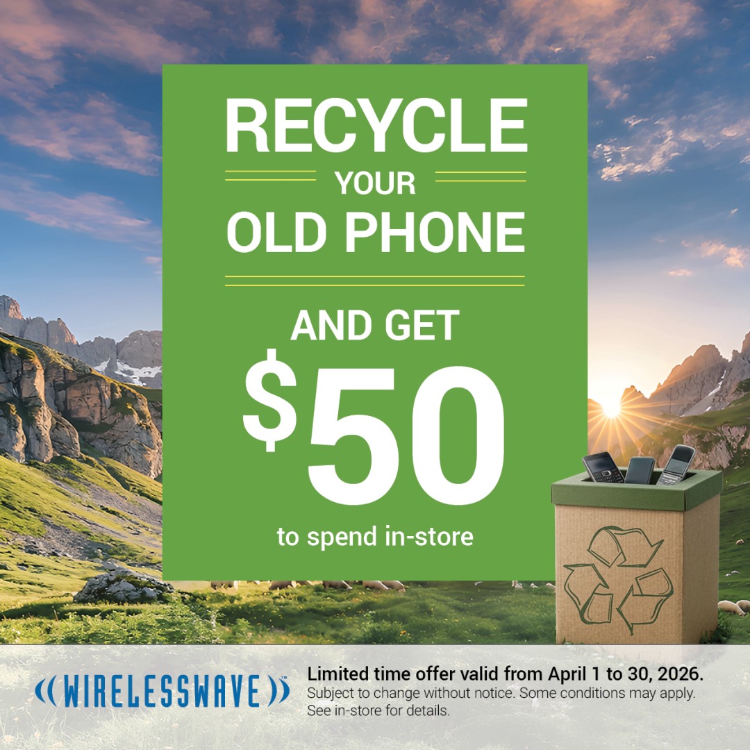 Recycle your old phone and get $50 to spend in-store* icon