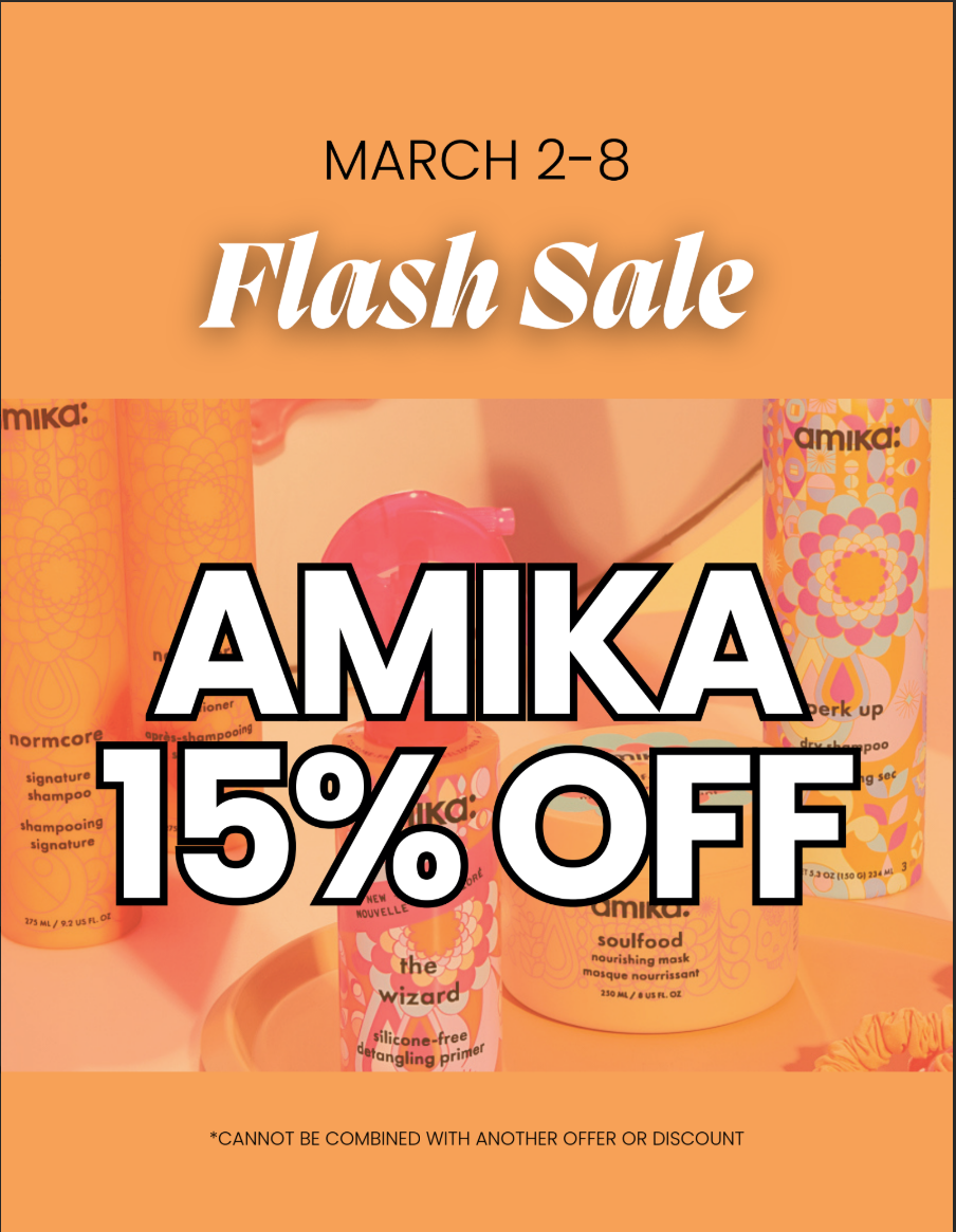 FLASH SALE – AMIKA Haircare 15% OFF icon