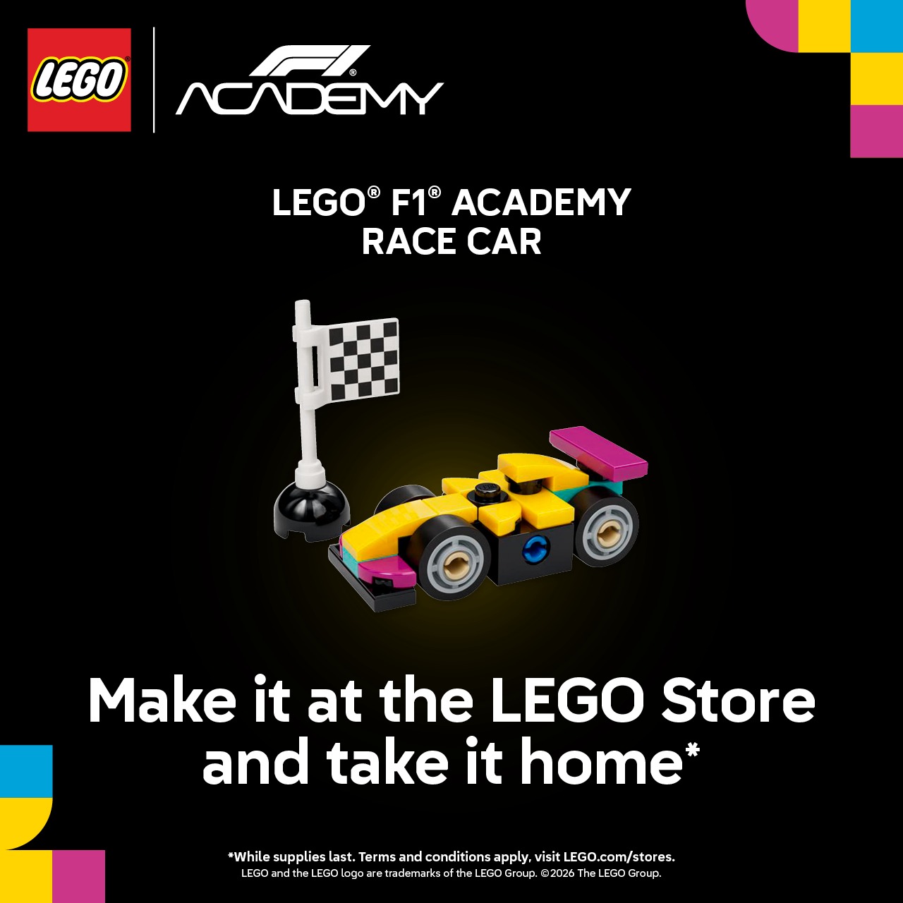 Build a LEGO® F1 ACADEMY™ Mini build! icon