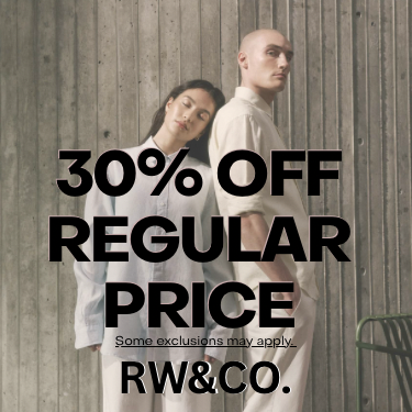 RW&CO 30% OFF REGULAR PRICE icon