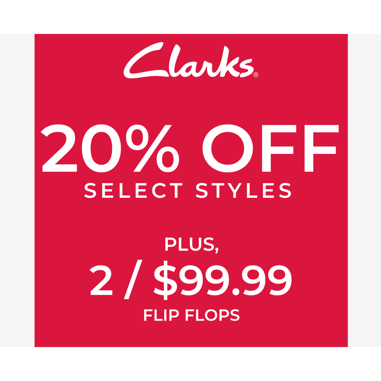 20% Off Select Styles icon